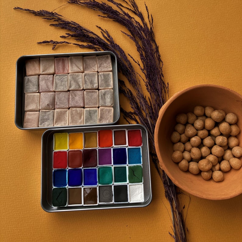 Handmade Watercolor Set 24 Colors Watercolor Paint Vegan Etsy