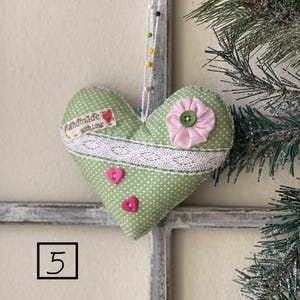 Shabby Chic Hearts,Mothers Day Gifts,Hanging Hearts,Valentines Heart Decor,Door Knobs,Party Decor.Heart Ornament