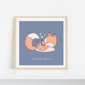 Stampe per cameretta, Decorazioni per cameretta, Bambini, Nursery, Animali, Pecora, Volpe, Unicorno, Cavalluccio marino, Casa, Idea regalo