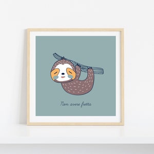 Stampe per cameretta, Decorazioni per cameretta, Bambini, Nursery Decor, Animali, Topo, Rinoceronte, Bradipo, Elefante, Casa, Idea regalo
