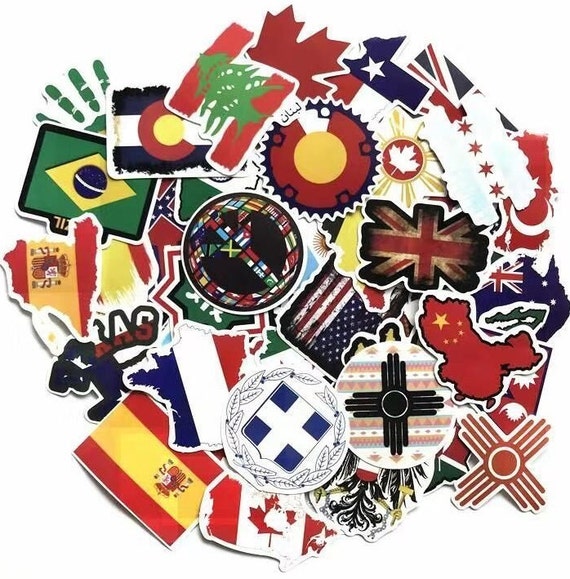 luggage stickers countries