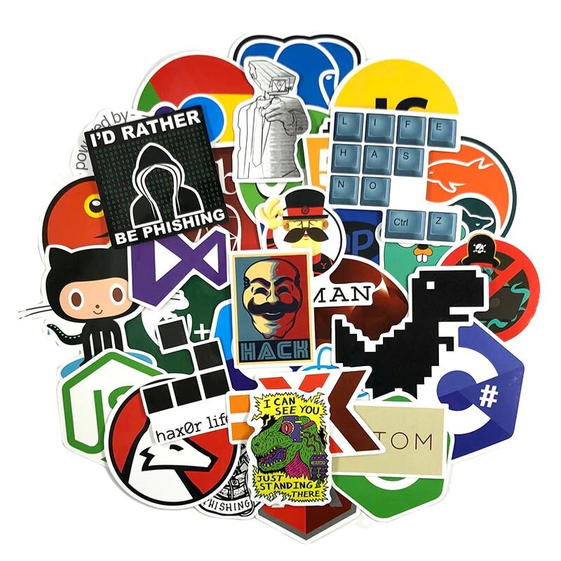New 110 Pcs Mixed Programming Stickers / Computer Hackers | Etsy