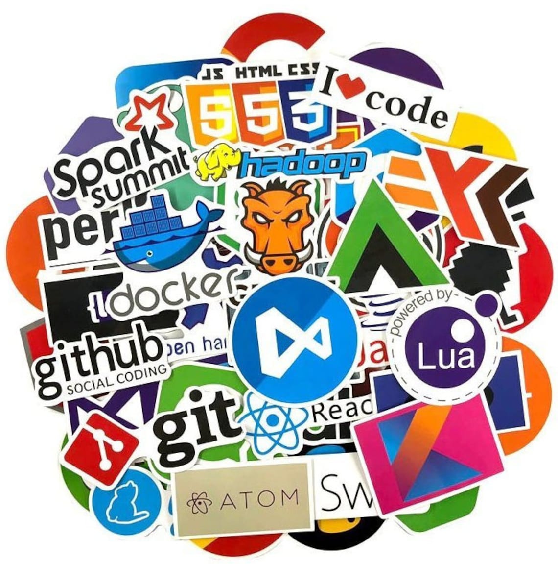 Programming Stickers Pack 70 Pcs / Computer Vinyl Prints / | Etsy