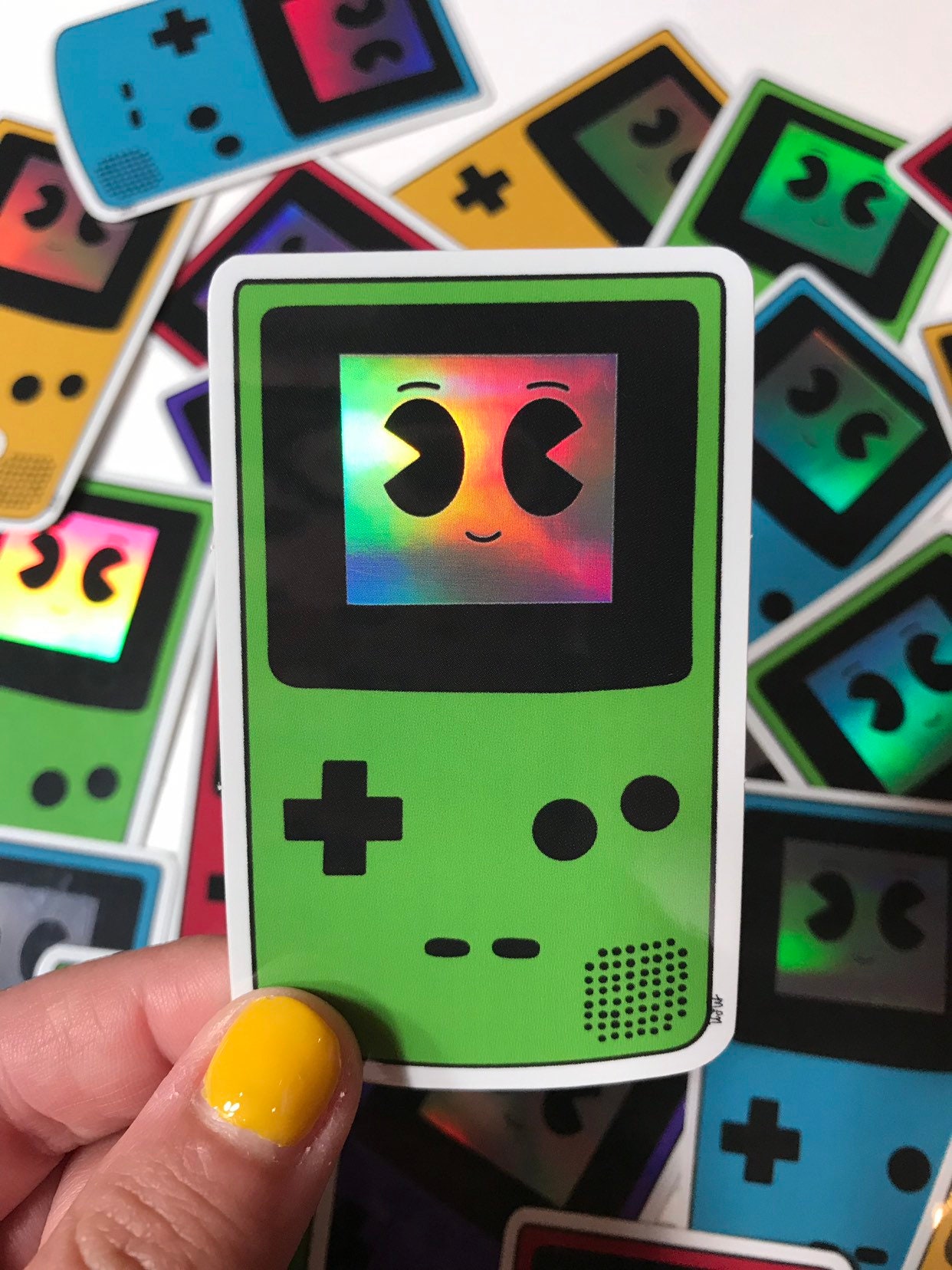 Holographic GameBoy Color Fan Art Sticker GameBoy Color | Etsy