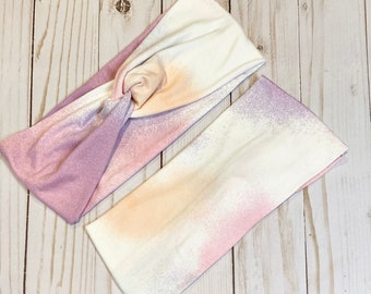 Women’s Tie Dye Headband, Fashion Headband, Stretchy Headband, Twisty Headband, Gifts For Her, Gifts For Teens, Kids Headband