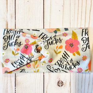 Women’s Funny Headband, Snarky Sweary Headband, Fashion Headband, Stretchy Headband, Twisted Headband, Gifts For Her, Gifts for Teens