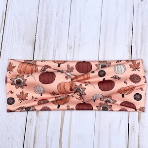 Women’s Halloween Headband, Fall Headband, Thanksgiving Headband, Fashion Headband, Stretchy Headband, Gift For Her, Gift for Teen,
