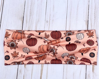 Women’s Halloween Headband, Fall Headband, Thanksgiving Headband, Fashion Headband, Stretchy Headband, Gift For Her, Gift for Teen,