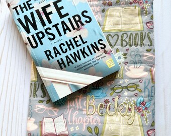 Book Sleeve, Book Lover Padded Book Sleeve, Personalized Book Pouch, Book Case, Book Sleeve, E Reader Case, iPad Case, Bibliophile Gift
