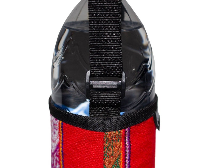 Getränketasche Umhängetasche zum Flasche tragen mit Schultergurt Hippie Peru Neu Bild 8