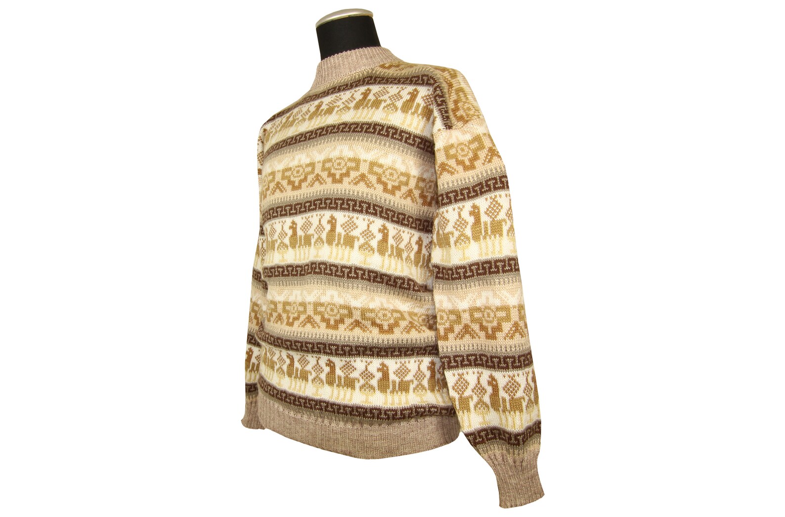 Alpaka Pullover Damen Herren M L Norweger Warm Strick ...