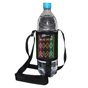 Getränketasche Umhängetasche zum Flasche tragen mit Schultergurt Hippie Peru Neu Bild 2