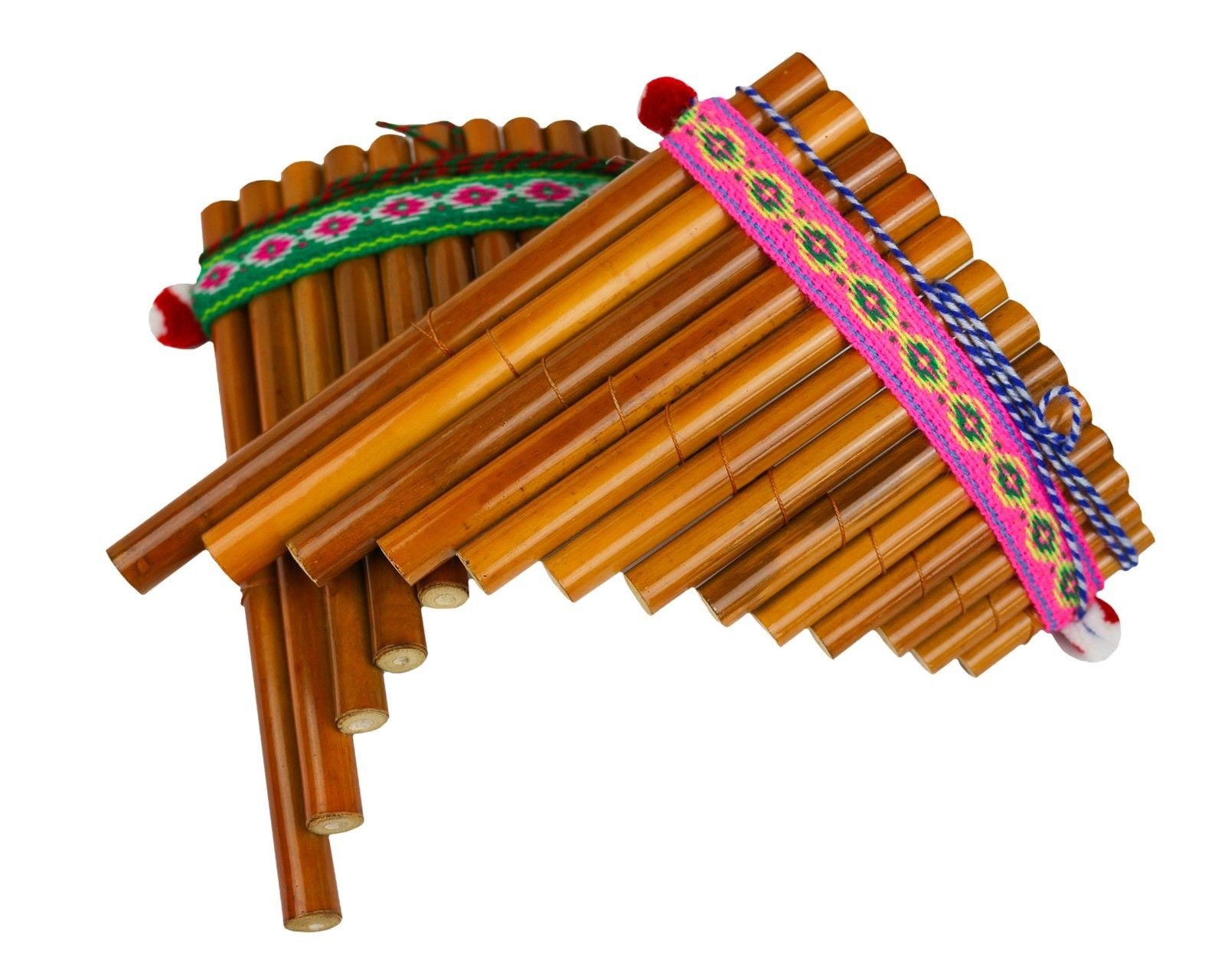 Flauta pan instrumento musical infantil 13 tubos Indio Perú Etsy