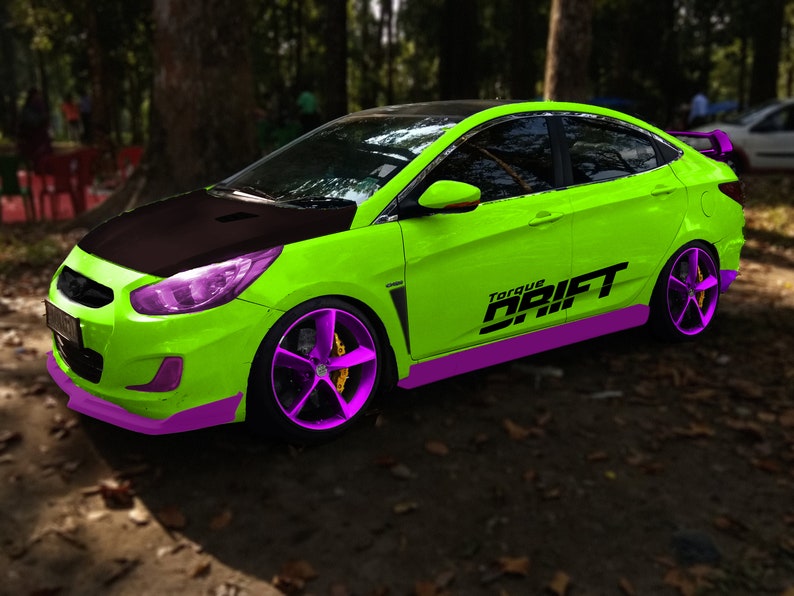 Modified Hyundai Accent Drift Style Etsy