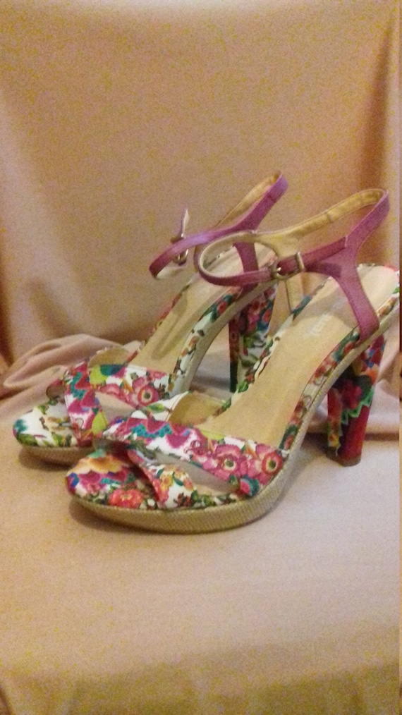 floral heels