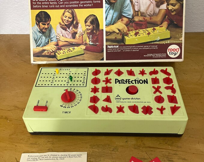 Perfection Game Exploding Original Vintage Perfection Game (reed Game Division No 4000) Pre-owned ...