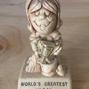 Vintage Paula Figurine 70 es 5 "Worlds Greatest Mom