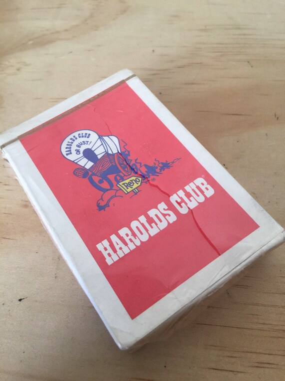 新品未使用 Harolds Club BOXセット オールドデック Vintage Harolds Club Nevada Playing Cards #2 - Etsy