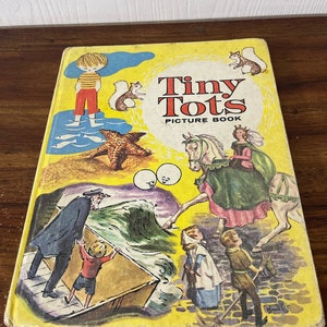 Tiny Tots Picture Book Childrens Hardcover Anthology 1962 Nelson Doubleday