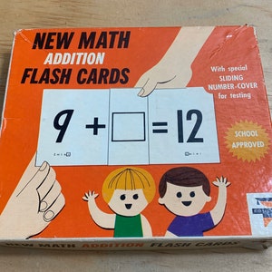 Neue Math Ergänzungs-Karten ED-U-CARDS vintage 1966 Schulerlaubt