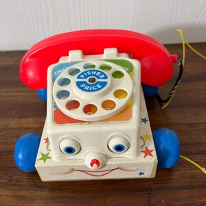 Vintage Fisher Price Chatter Phone Toy 1967 1984, Old School Toys, Pretend  Play, Toy Mementos, Retro Memorabilia 