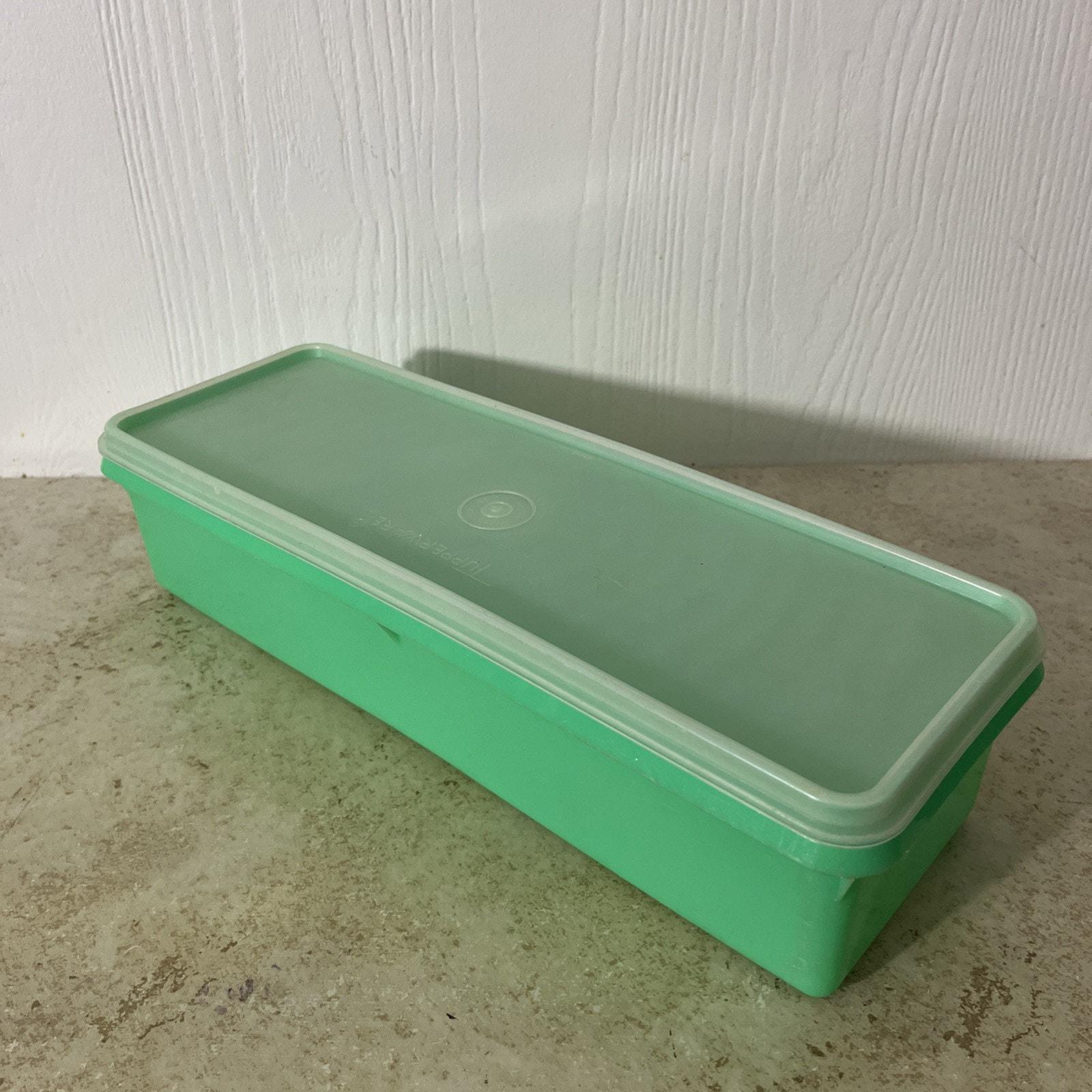 Vintage Tupperware Green Celery Vegetable Keeper 892-6 With Sheer