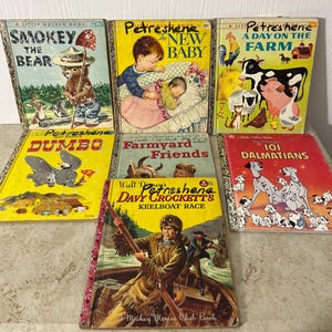 Lot Of 7 A Little Golden Book Vintage Children’s Books See Photos
