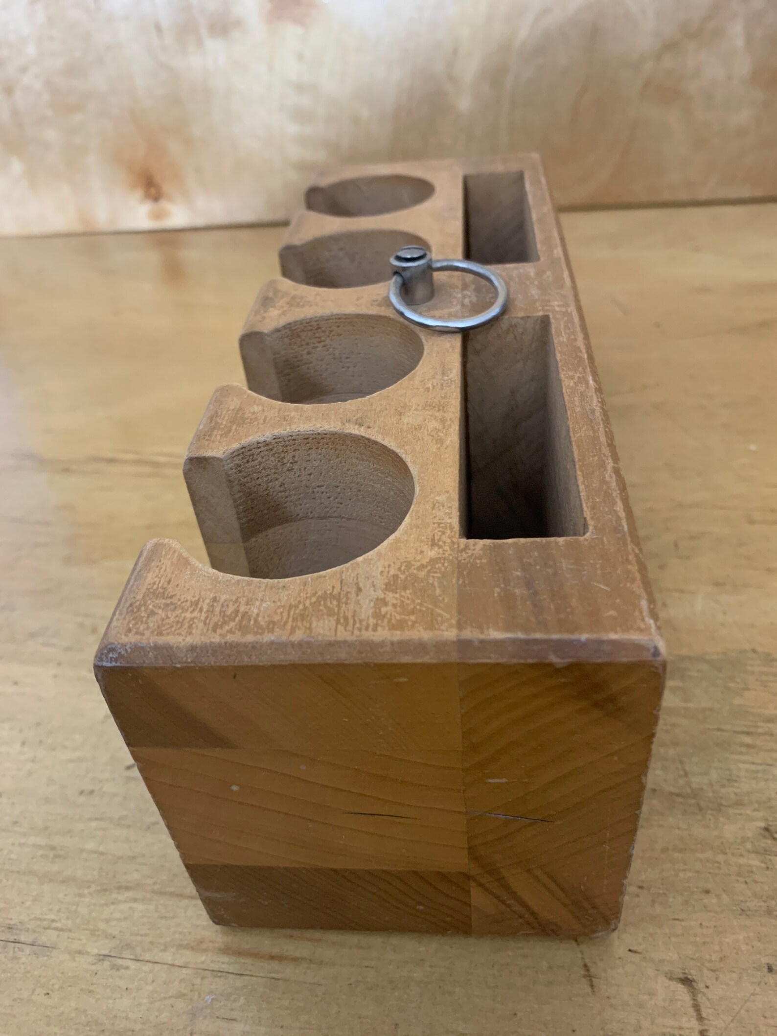 Vintage Wood Poker Chip Rack Etsy