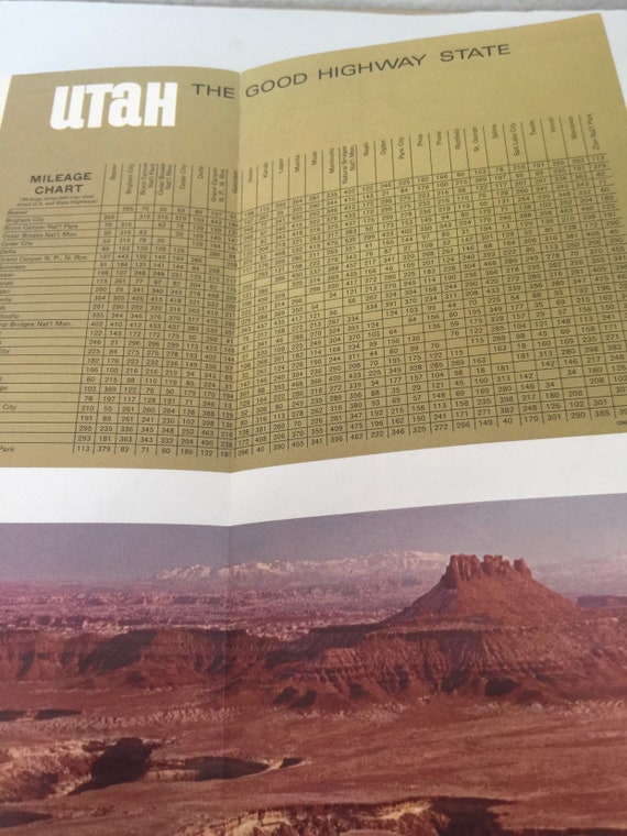 Utah Mileage Chart