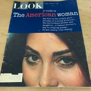 Revista Vintage Look 3 de dezembro de 1963 John F. Kennedy O presidente e seu filho