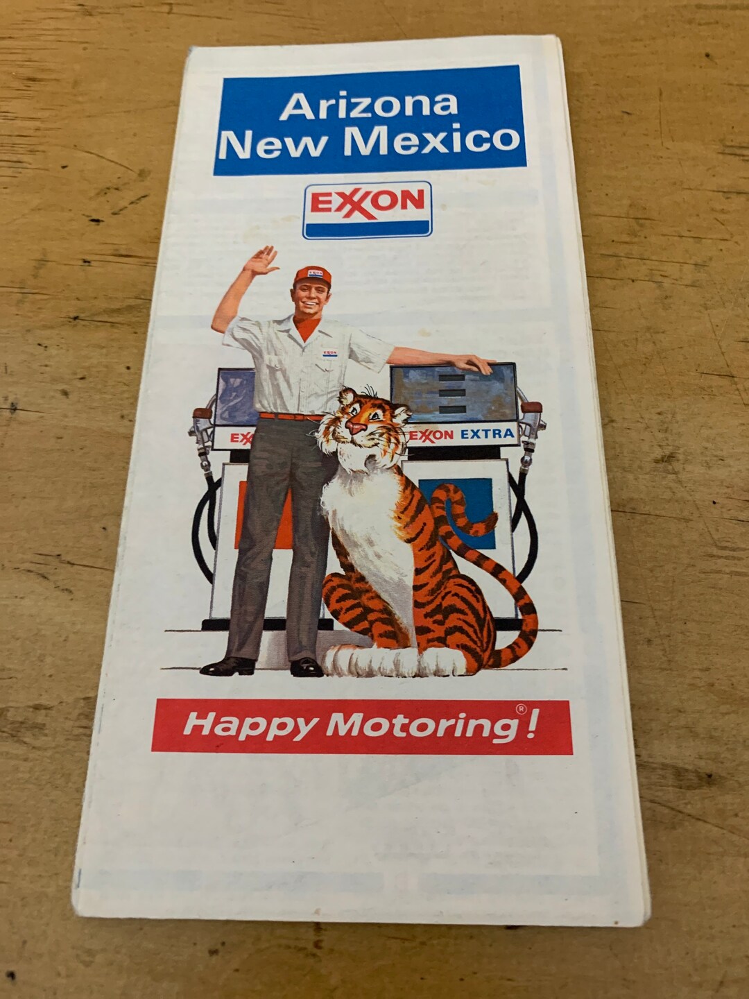 Vintage 1973 Exxon Arizona New Mexico State Highway Travel Road Map - Etsy