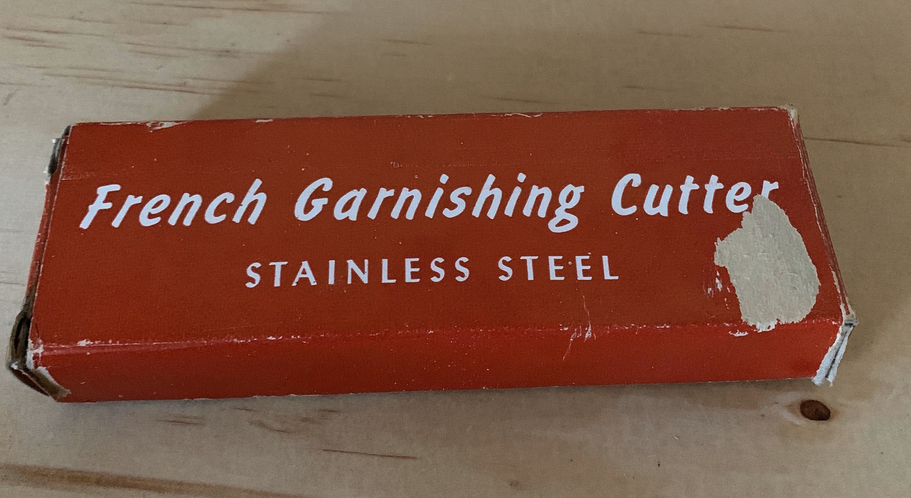 French Garnishing Cutter Stainless Steel Vintage in Box Ripple Etsy