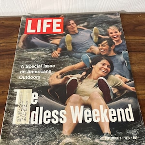 VTG Life Magazine September 3 1971 American Outdoors The Endless Weekend
