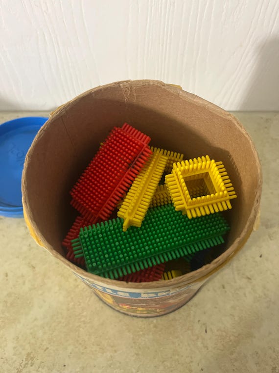Vintage Playskool Bristle Blocks 28 Pieces Australia - Main Image