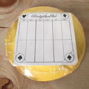 Vintage Bridge Scorepad Sealed