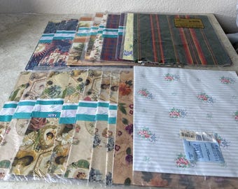 Vintage Gift Wrap Lot Cleo Ambassador Hallmark Lot Of 18
