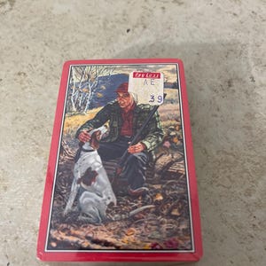 Jeu de cartes Chasseur avec chien Pinochle Deck