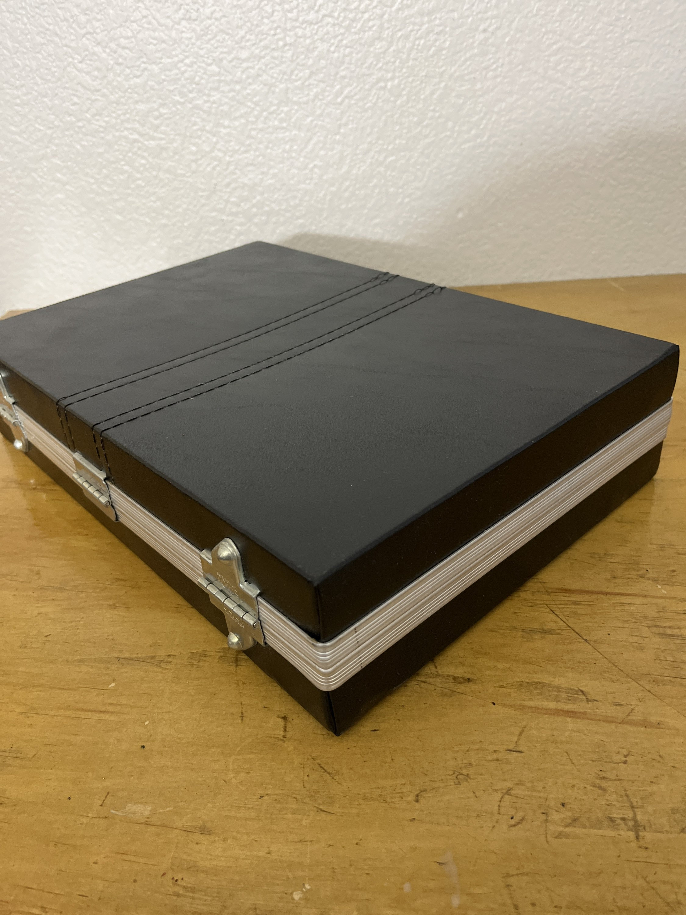 Vintage Faux Leather Cassette Tape Carry Case Holds 24 Cassettes Etsy