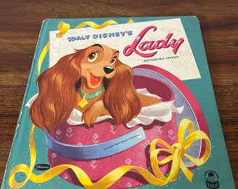 Libro vintage del rincón acogedor para niños Lady-Whitman de Walt Disney