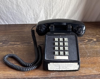 Vintage 1999 North Supply Premier 2500 Czarny Telefon z Przyciskami Nietestowany