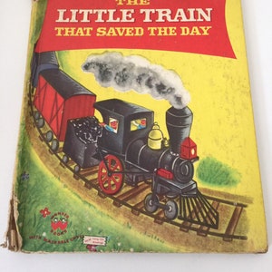 Vintage The Little Train That Saved The Day Childrens Book Wonder Books