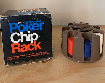 Porta-fiches da poker girevole per bicicletta d'epoca
