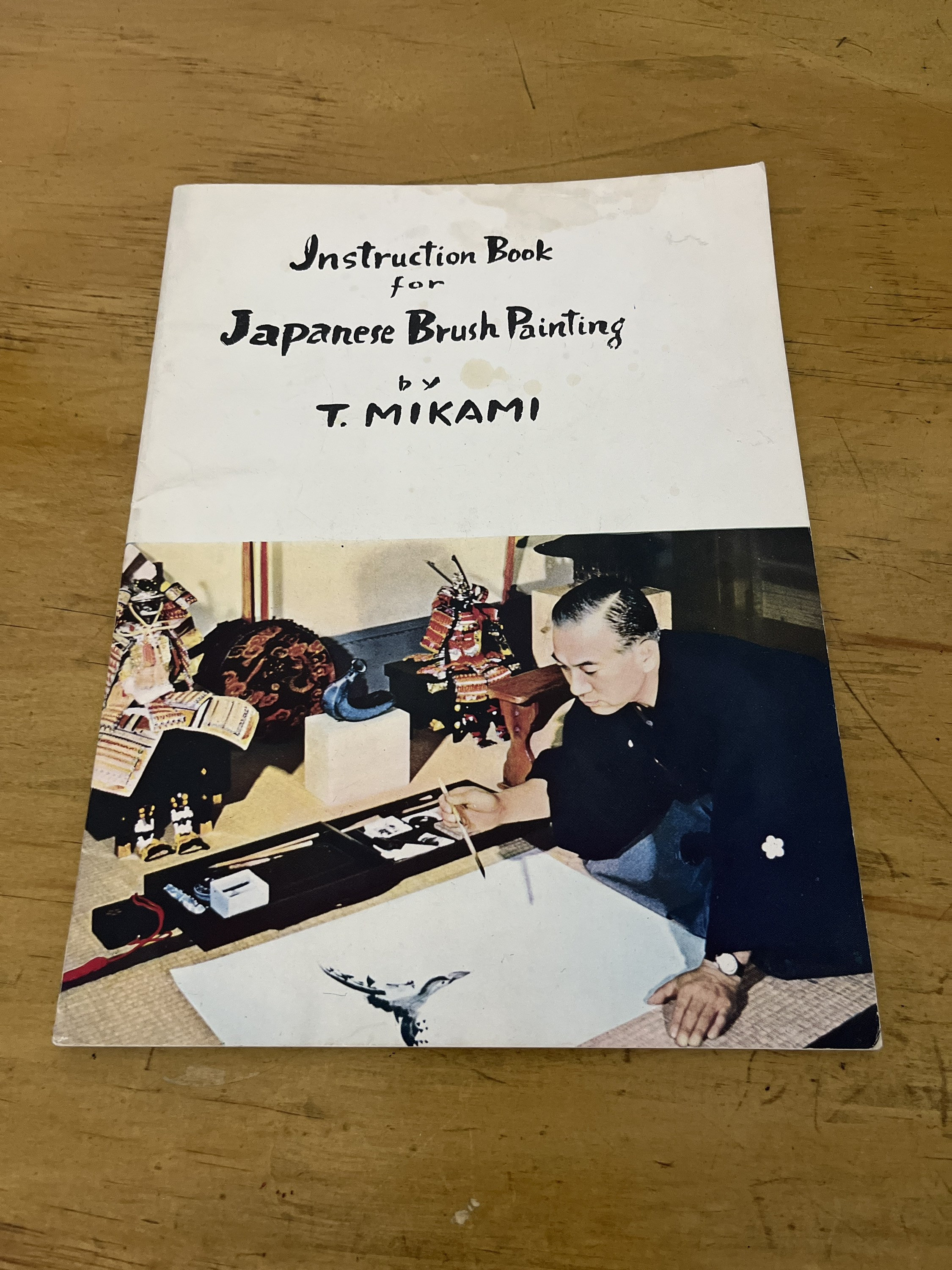 Vintage Instruction Book for Japanese Brush Painting by T Mikami