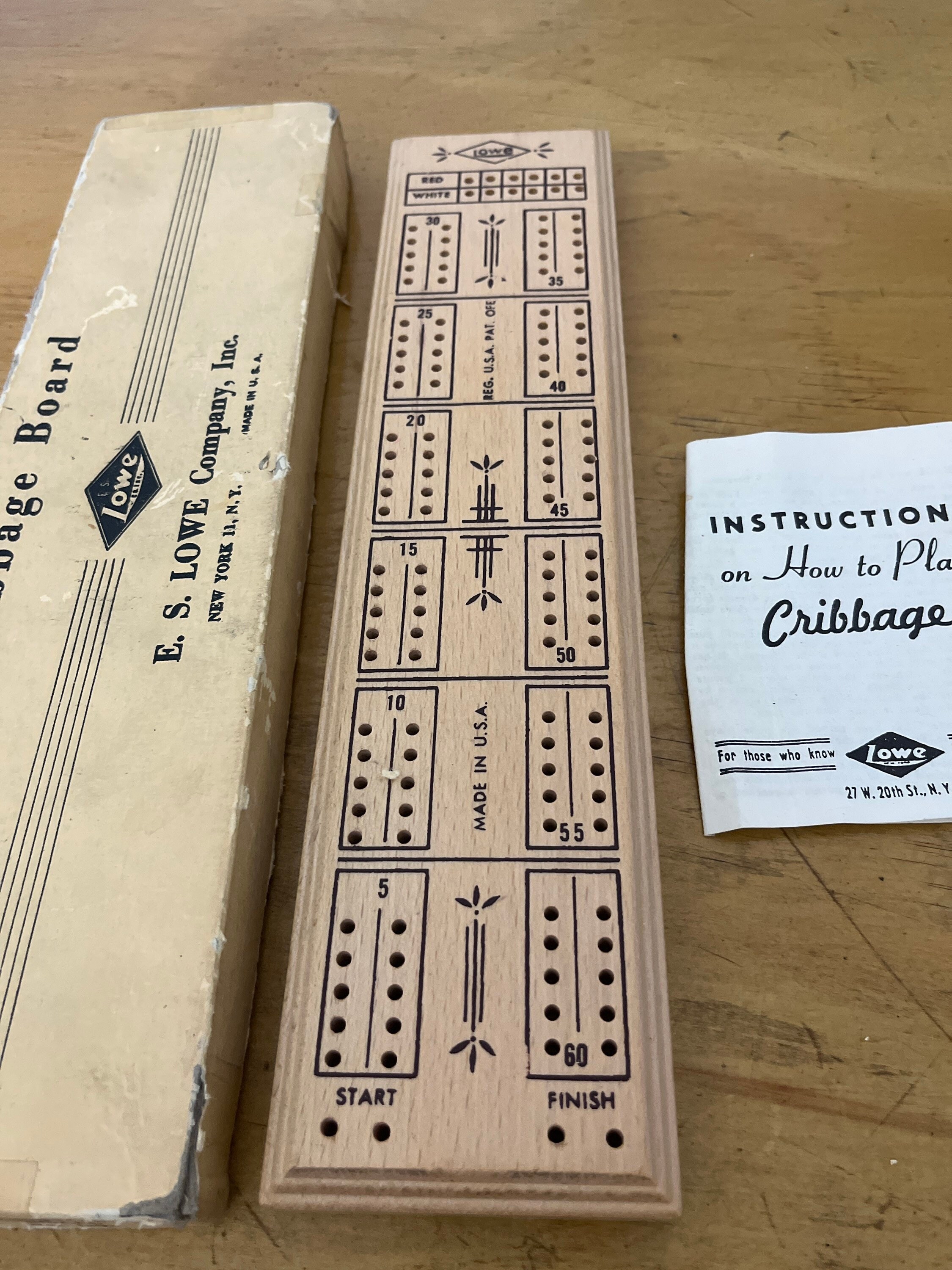Lose Cribbage Board 1503 Vintage Etsy