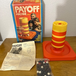 Vintage Ideal Payoff Machine Game 1978 in doos Complete Marble Chance Family