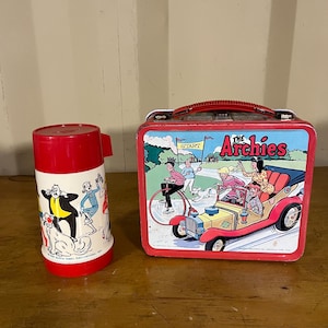 Vintage 1969 THE ARCHIES LUNCHBOX Aladdin Industries with Thermos