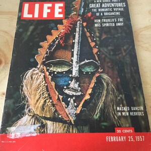 Vintage LIFE Magazine February 25, 1957 Great Adventures