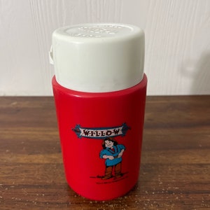 Vintage Red Metal Thermos King-Seeley Pint Size 22A63