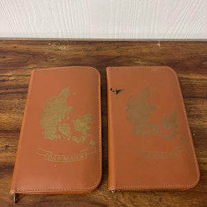 Lot of 2 Danmark Pencil Holder Zip Art Drawind