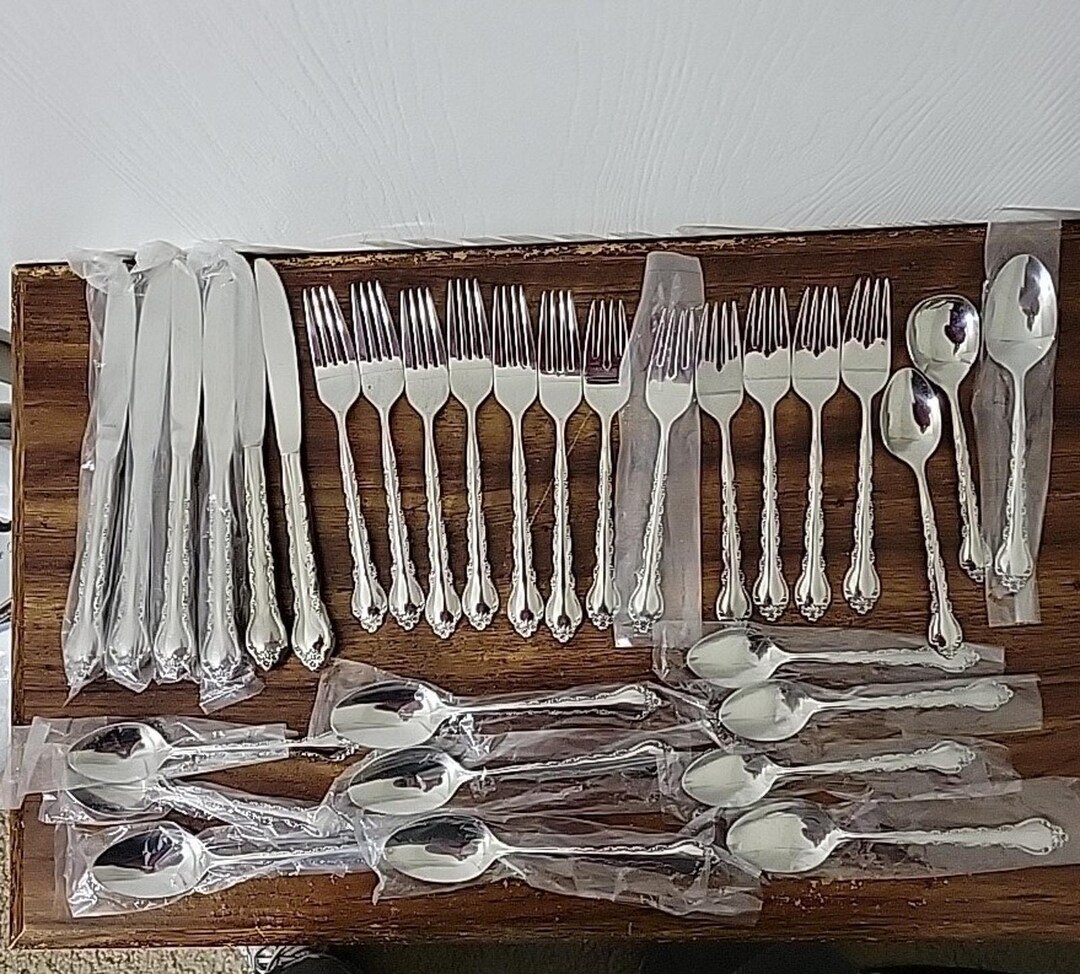 Vintage Silverware Set 30 Pcs - Etsy
